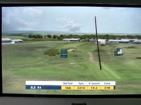 Ernie Els' shot on a FlightScope at the 2012 British Open