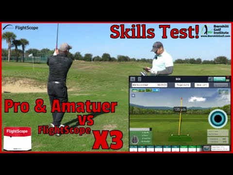 Pro and Amateur vs. The FlightScope X3 Skills Test!