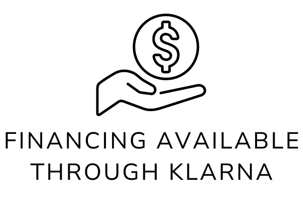 Financing through Klarna available text