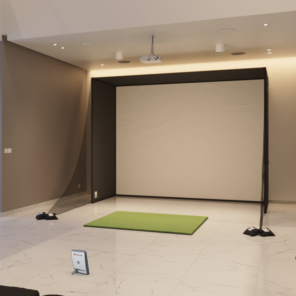 Mevo Gen2 with SwingBay Enclosure Golf Simulator