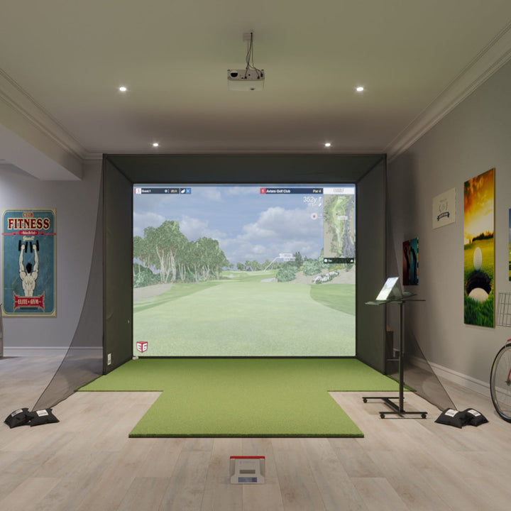 Rain or Shine SwingBay Golf Simulator & Enclosure