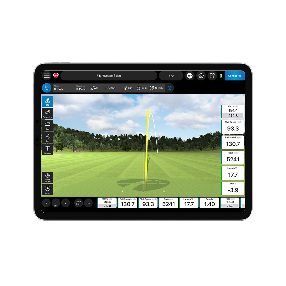 FlightScope X3C: Pro Launch Monitor and Full Tracking Radar